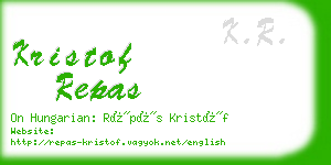 kristof repas business card